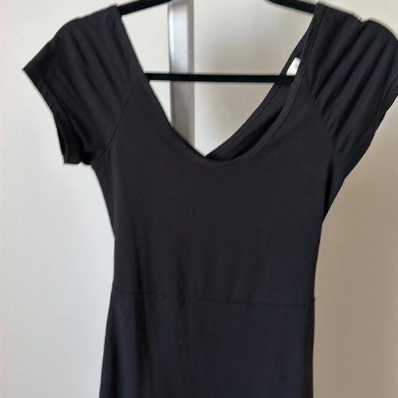 Pact Organic Cotton Fit & Flare Crossback Maxi black Dress, size S - Picture 7 of 10